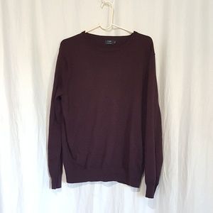 J.Crew burgundy sweater large Make a bid🙄